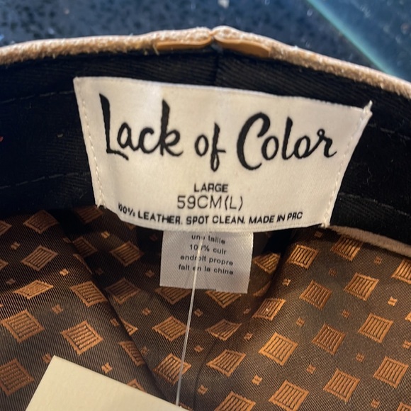 LACK OF COLOR LEATHER LOLA CAP NWT SIZE L unisex - Picture 4 of 4